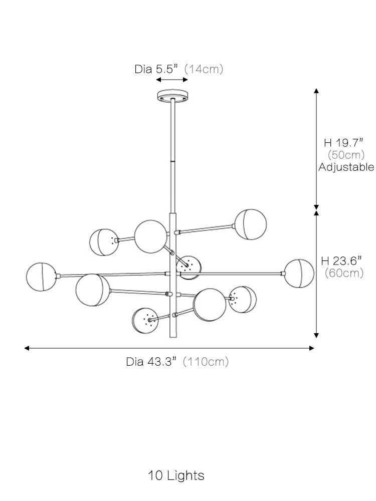 Compass Chandelier