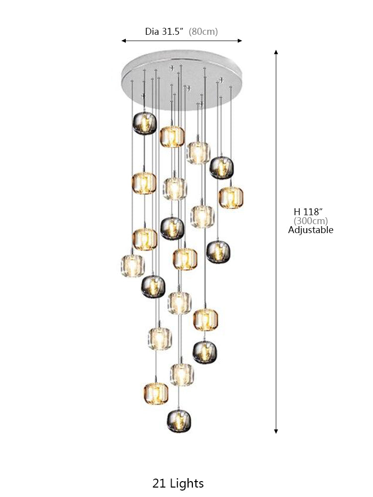 Cubie Suspension Chandelier