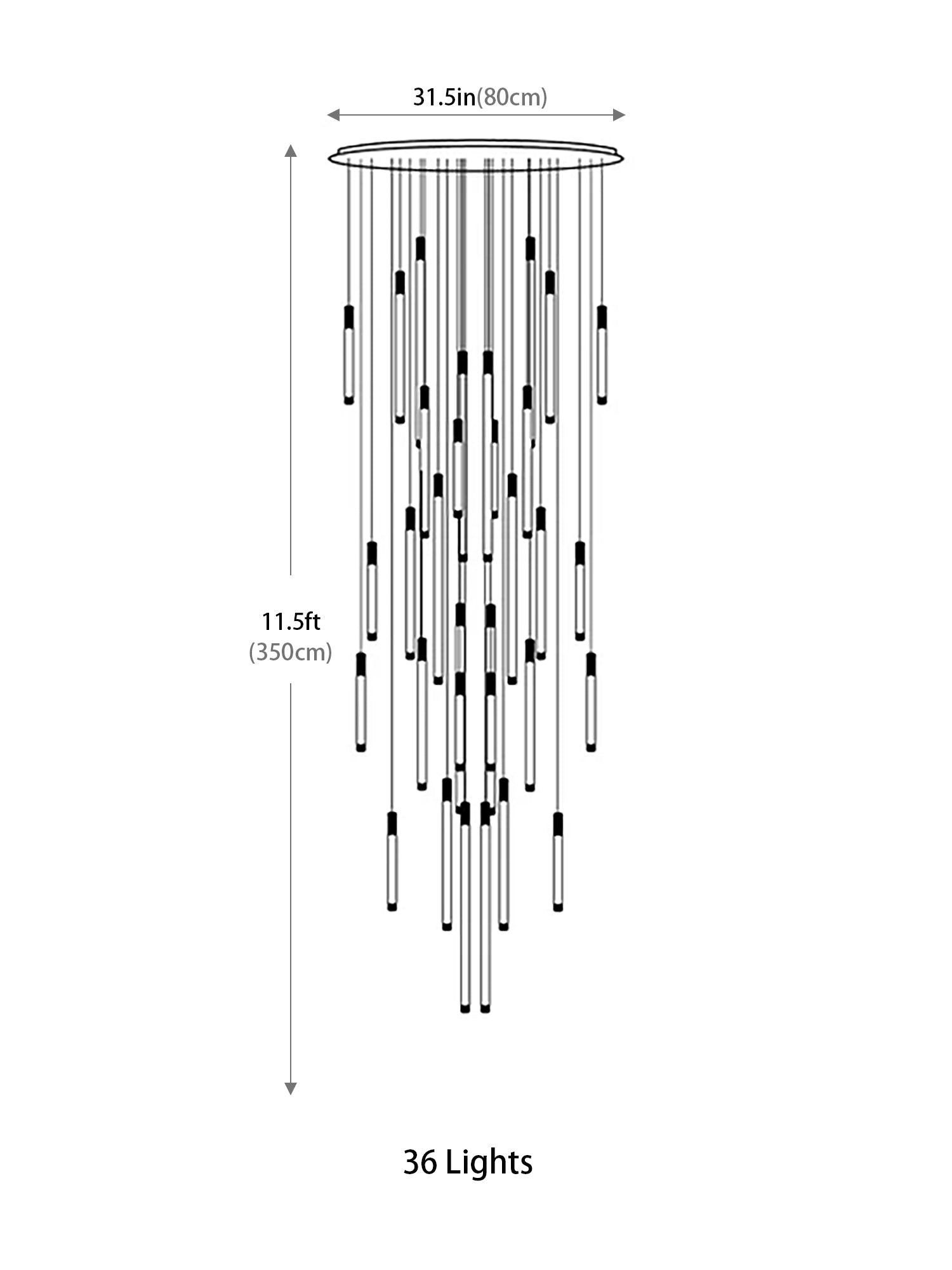 Modern Light Luxury Multi Chandelier