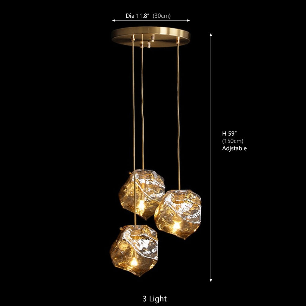 llyria Ice Glass Pendant Light