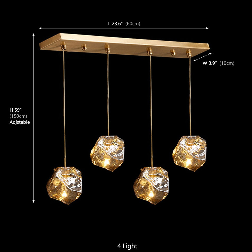 llyria Ice Glass Pendant Light