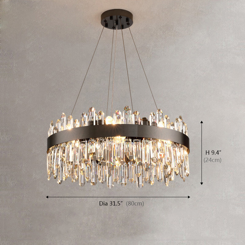 Circle Crystal Chandelier