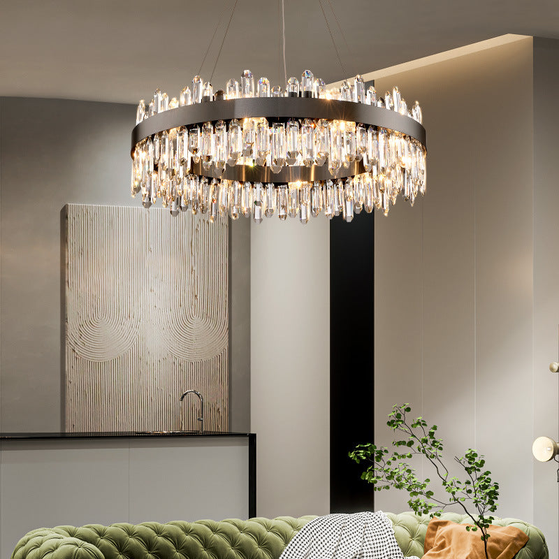 Circle Crystal Chandelier