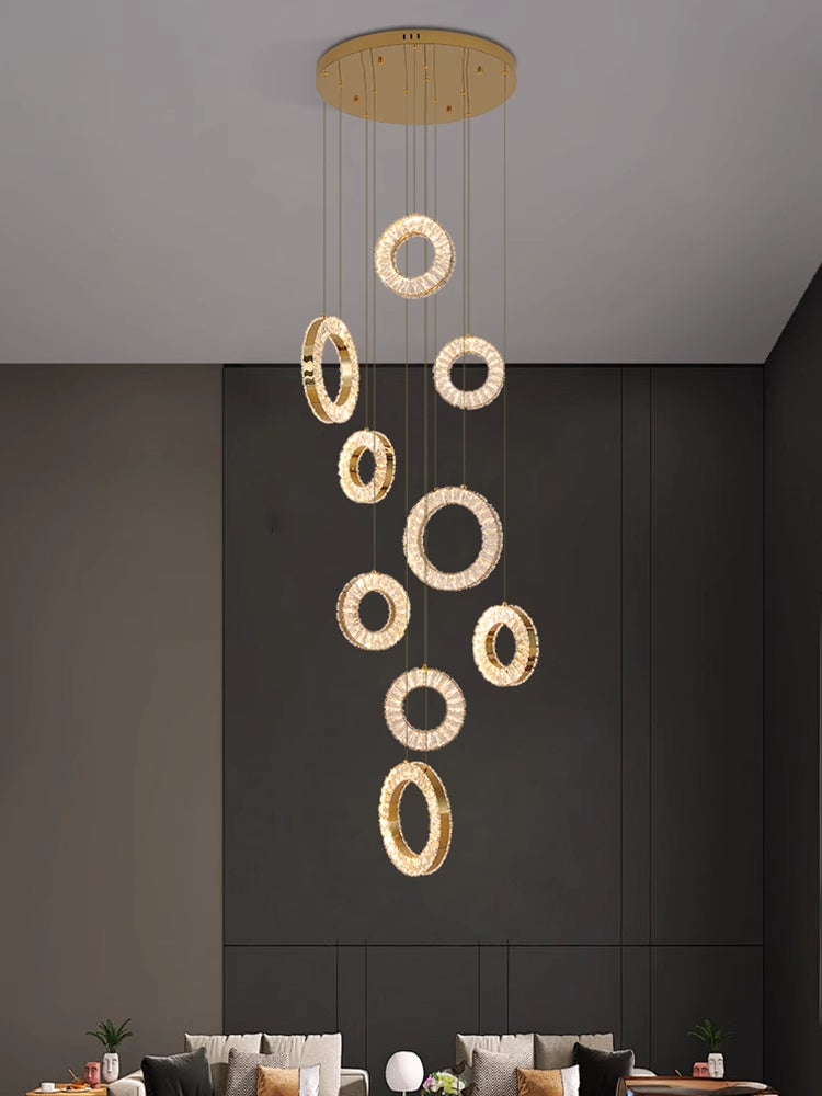 Circle Decorative Crystal Chandelier