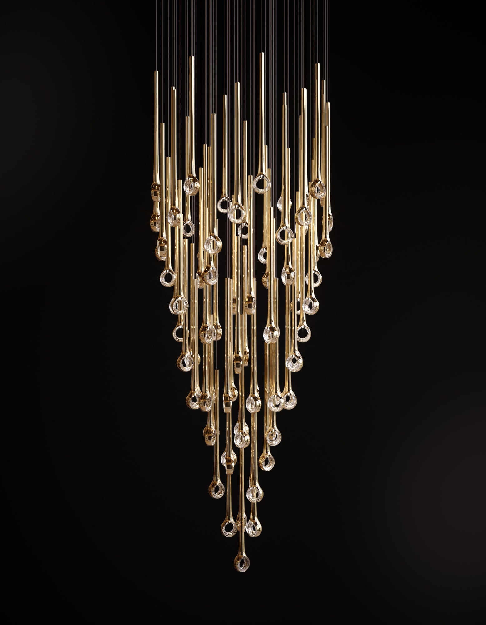 Contemporary Eyelet Chandelier