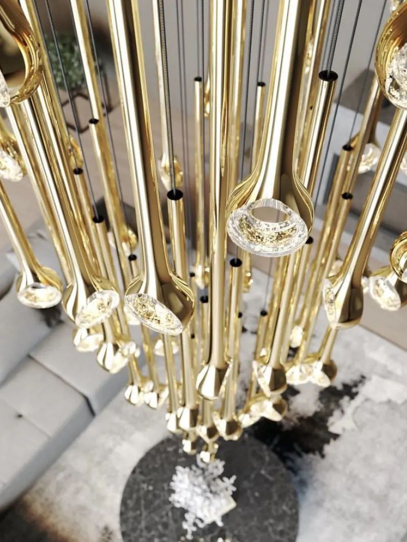 Contemporary Eyelet Chandelier