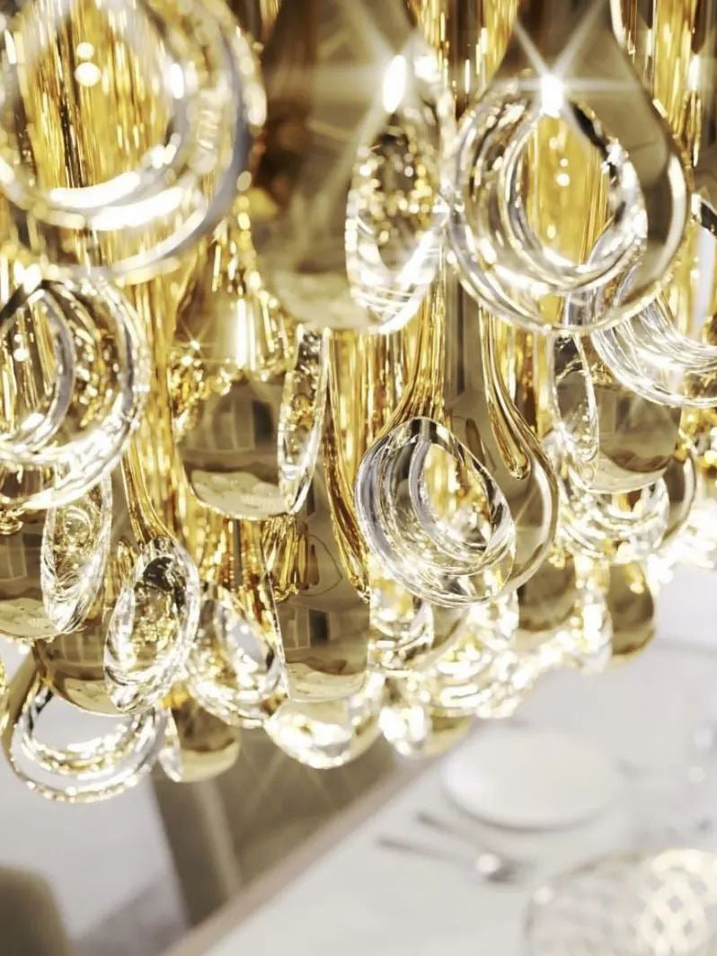 Contemporary Eyelet Chandelier