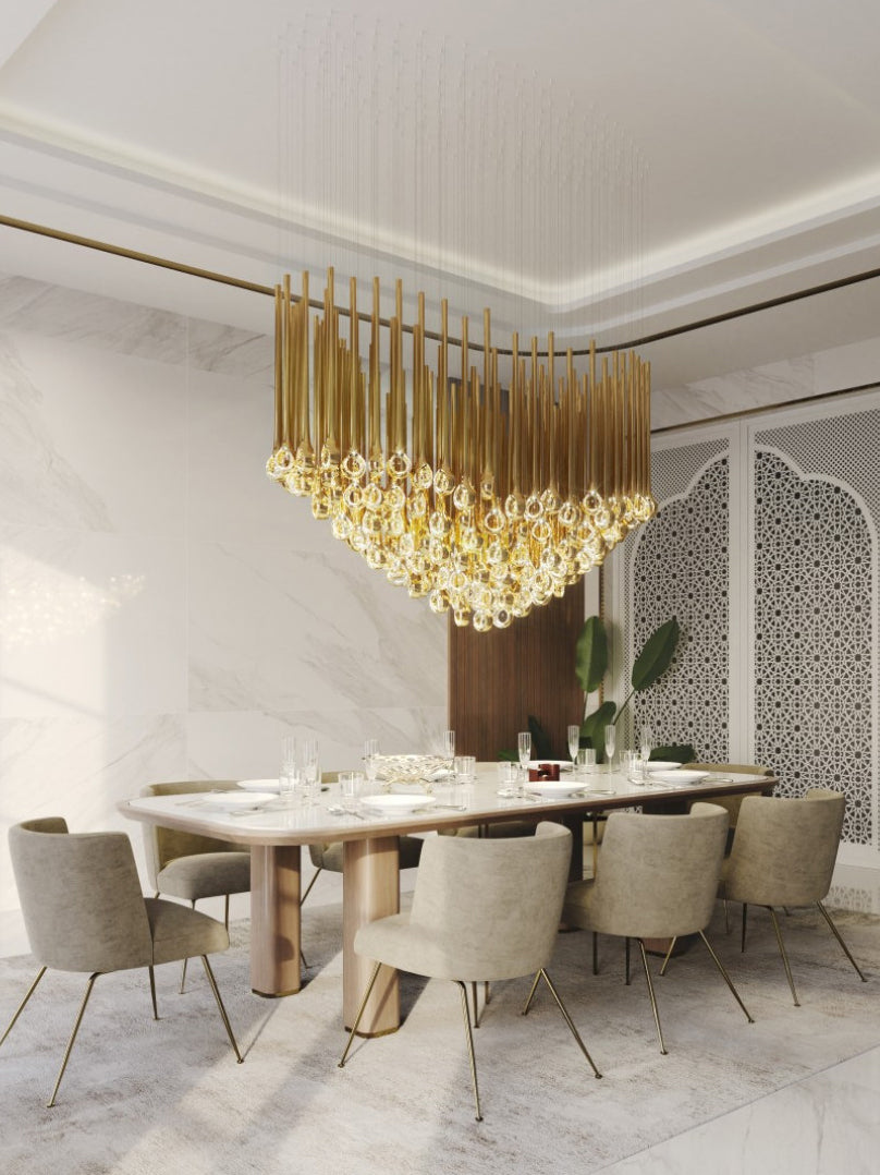 Contemporary Eyelet Chandelier