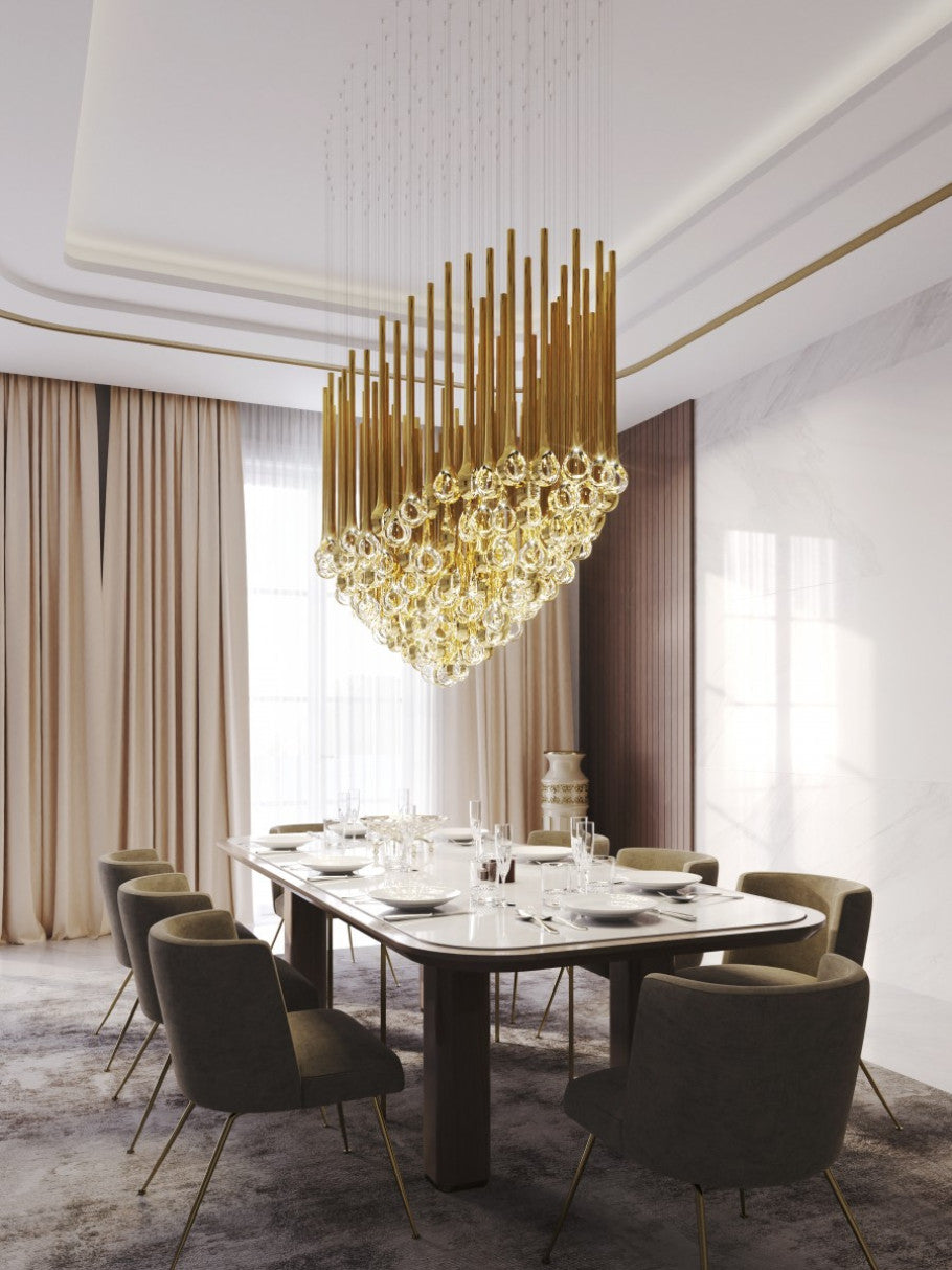 Contemporary Eyelet Chandelier