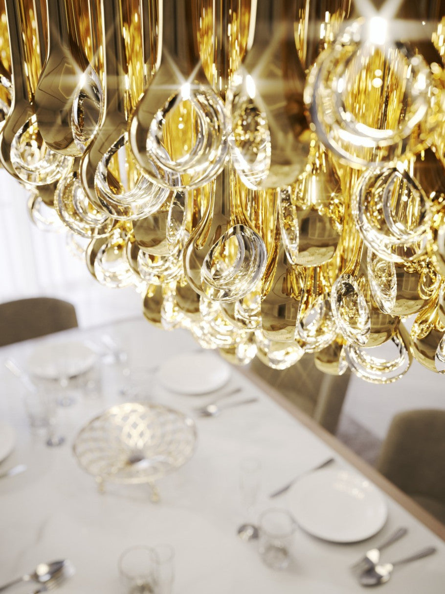 Contemporary Eyelet Chandelier