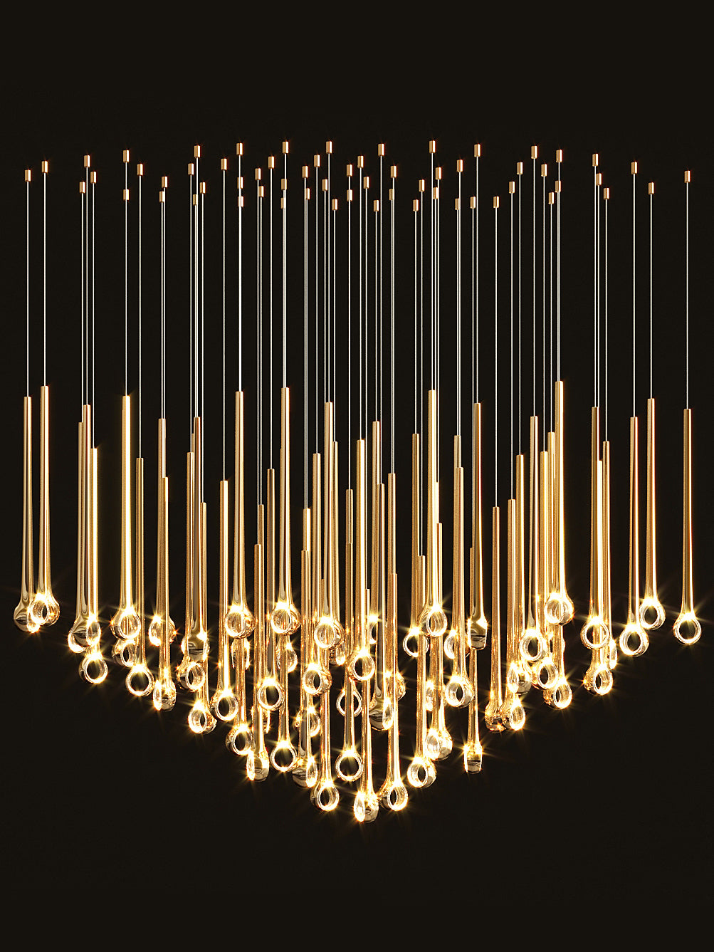 Contemporary Eyelet Chandelier