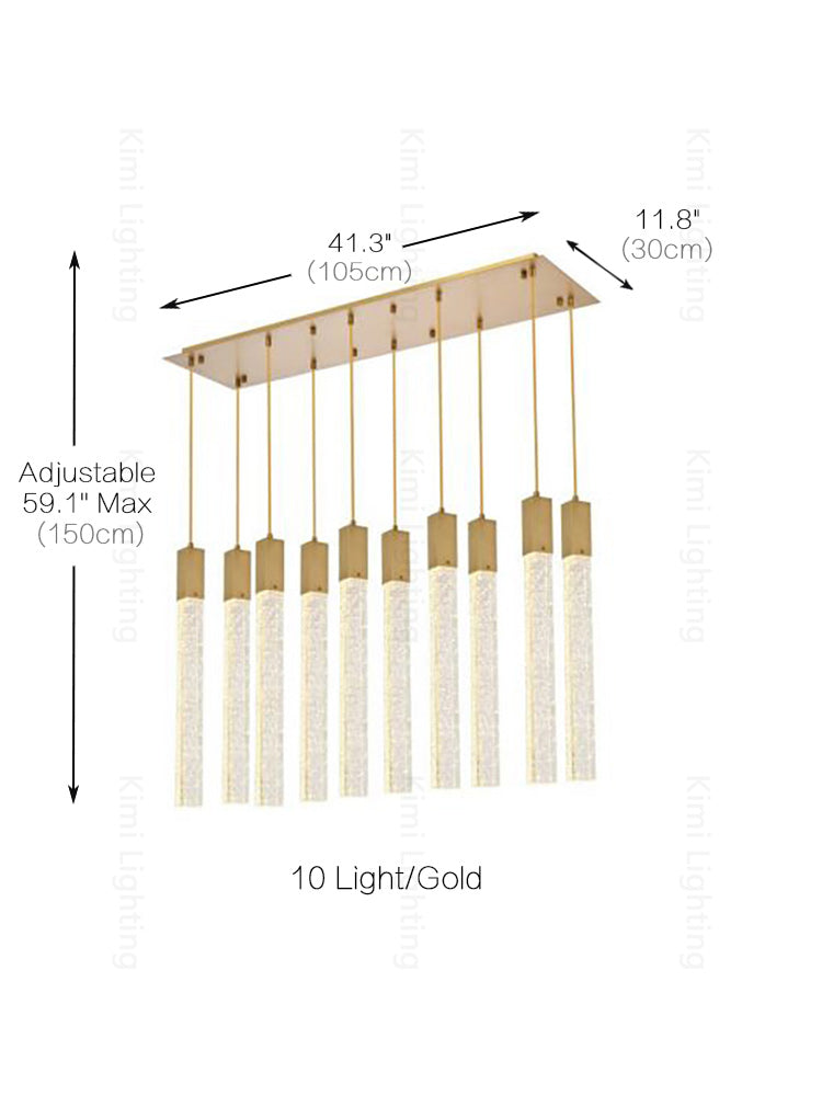 Crystal Linear Pendant Light