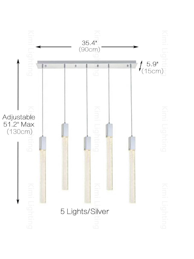 Crystal Linear Pendant Light