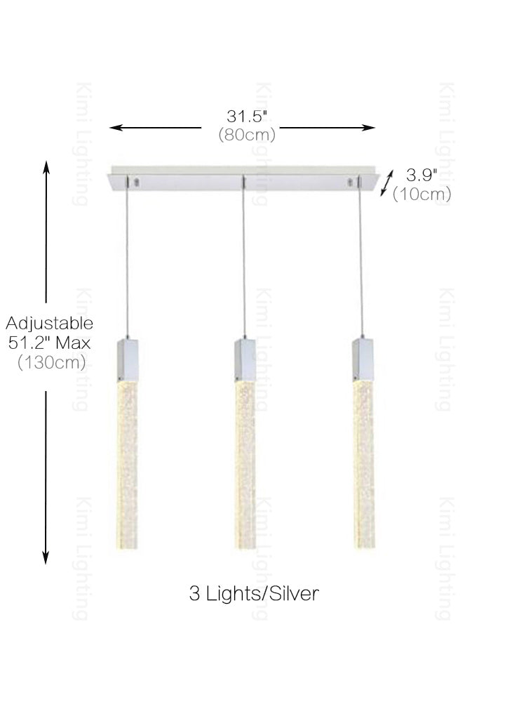 Crystal Linear Pendant Light