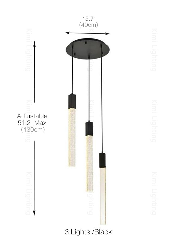 Crystal Linear Pendant Light