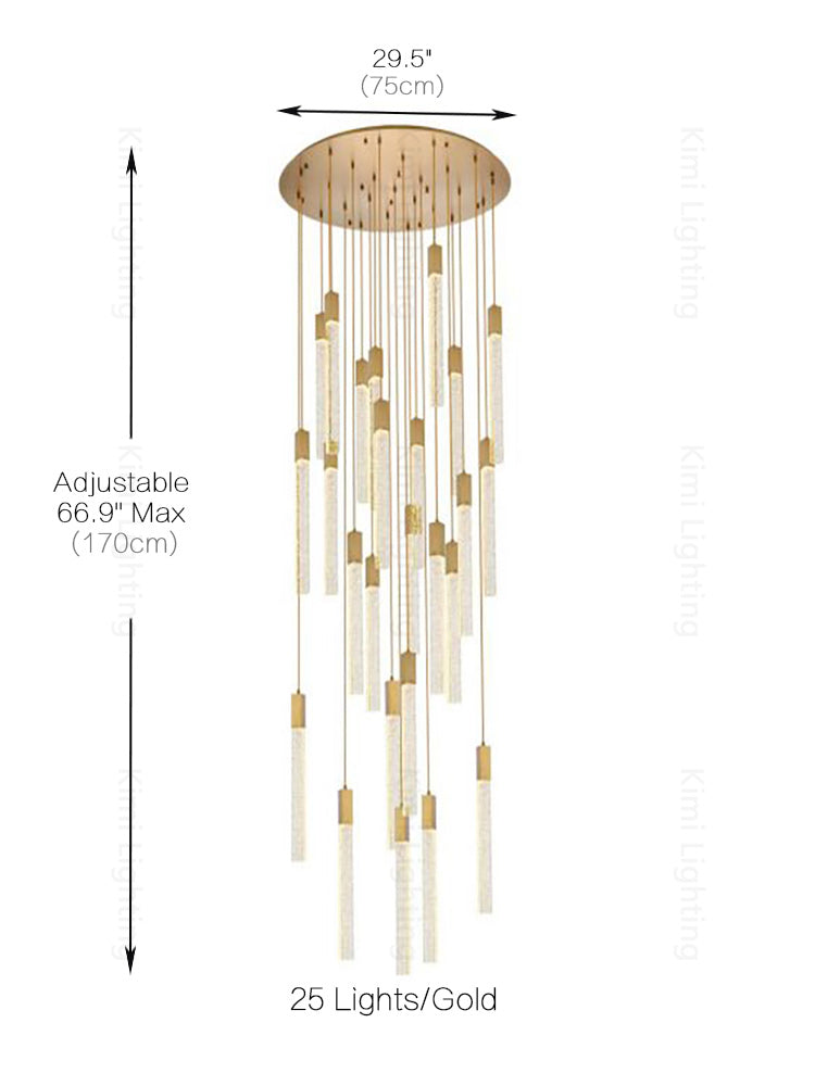 Crystal Linear Pendant Light