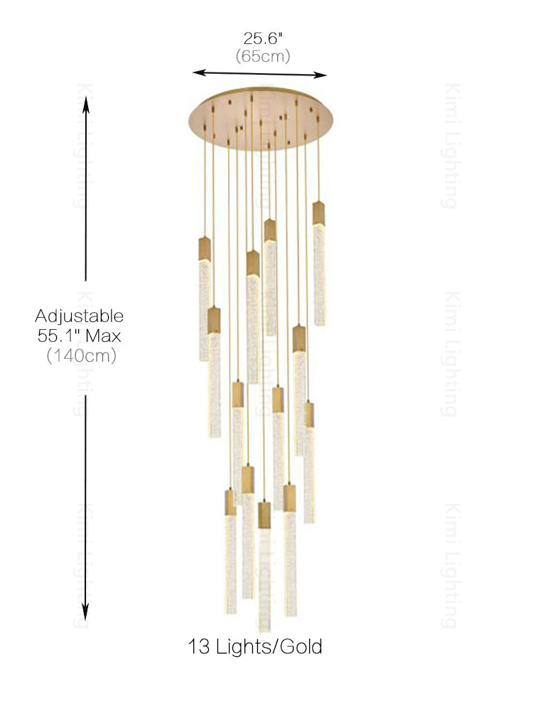 Crystal Linear Pendant Light