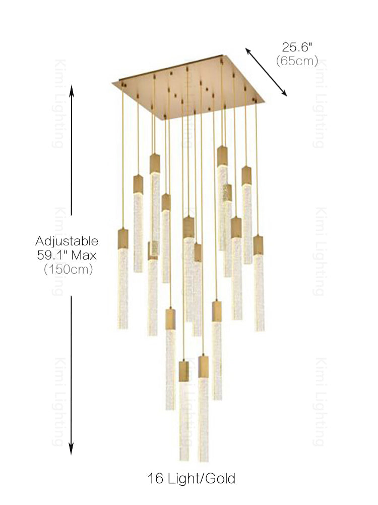 Crystal Linear Pendant Light