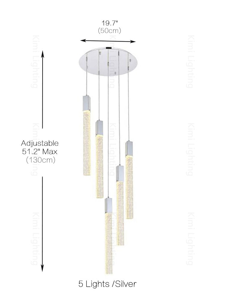 Crystal Linear Pendant Light