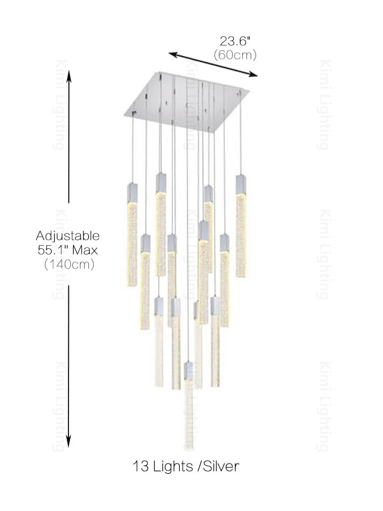 Crystal Linear Pendant Light