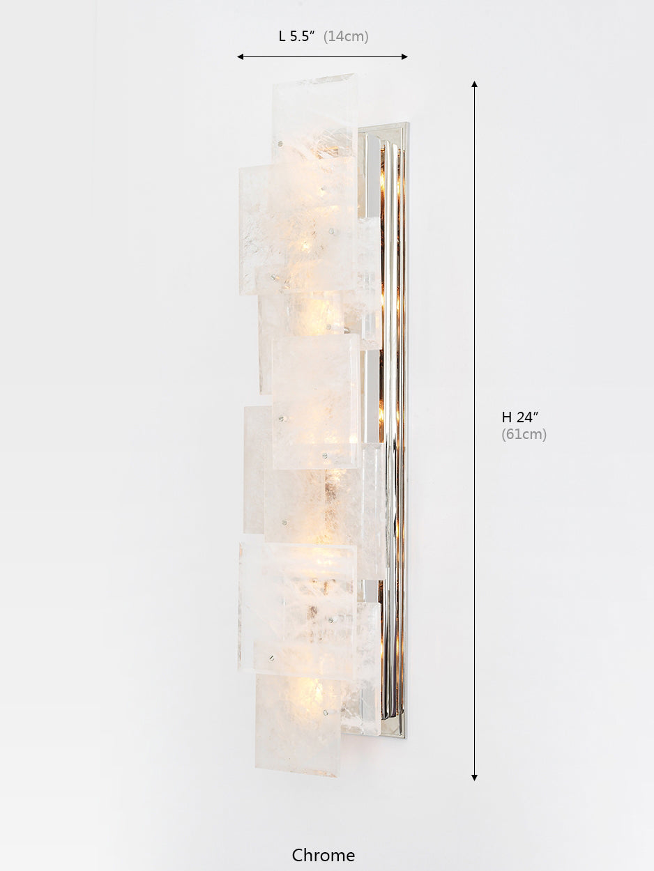 ESTÉREL Collection Matte Crystal Wall Sconce