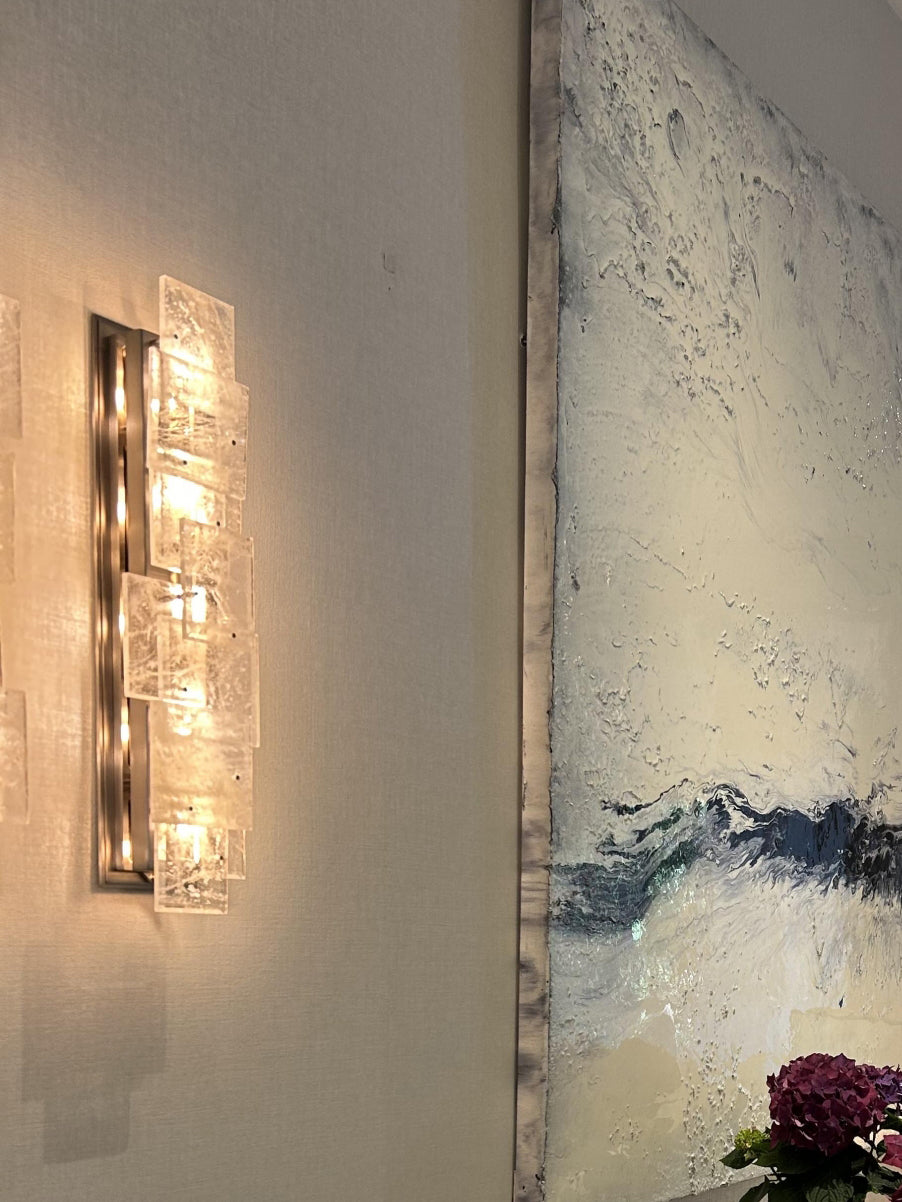 ESTÉREL Collection Matte Crystal Wall Sconce