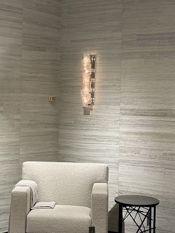 ESTÉREL Collection Matte Crystal Wall Sconce