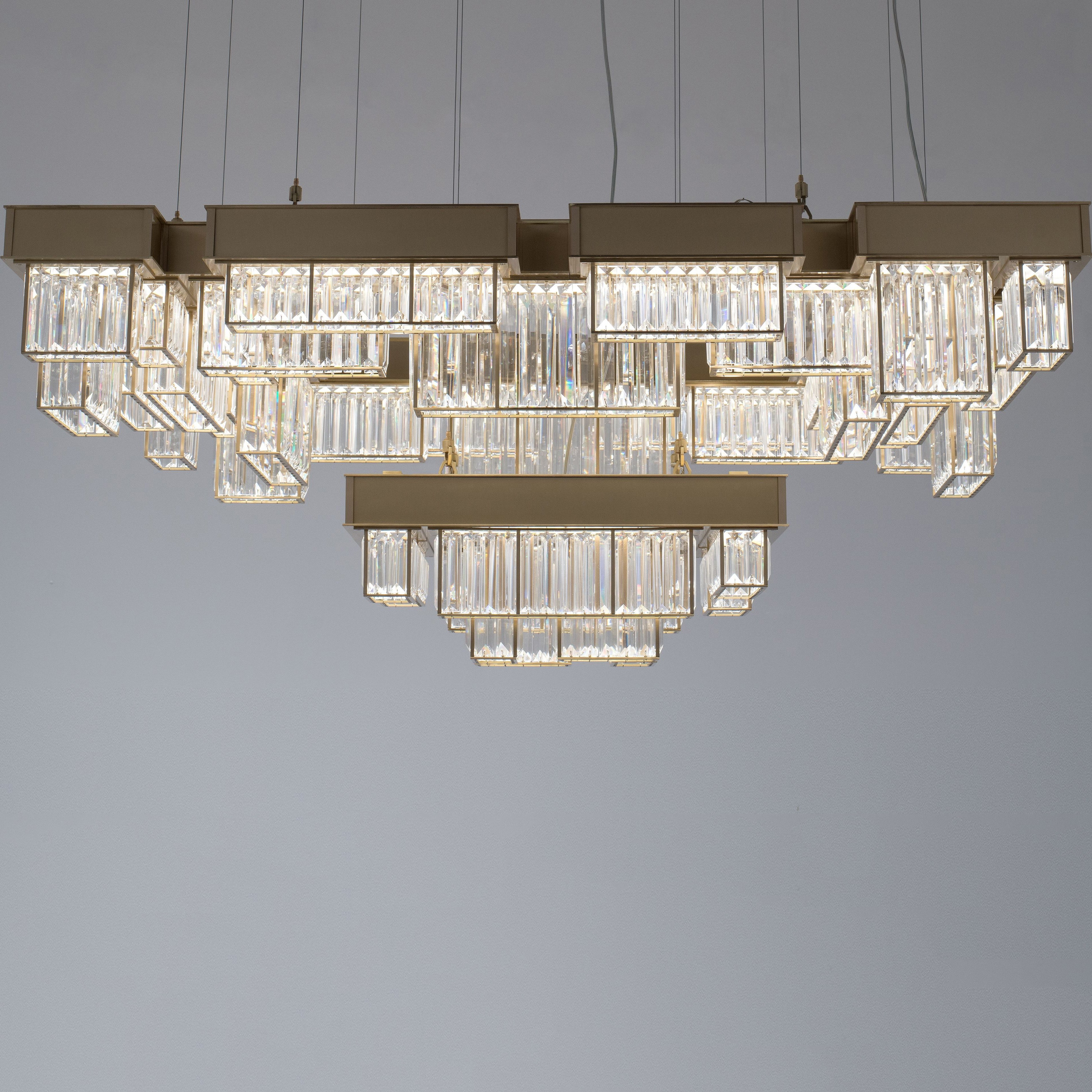 Gisele Satin Crystal chandeliers