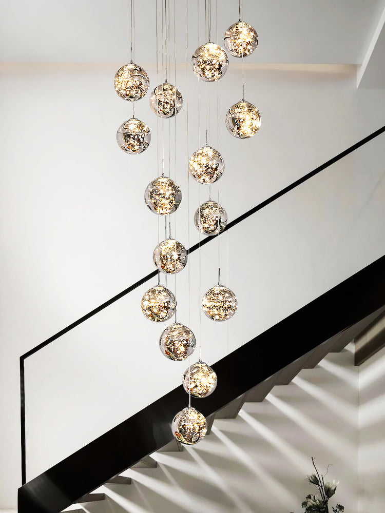 Mirror Glass Ball Pendant Lighting