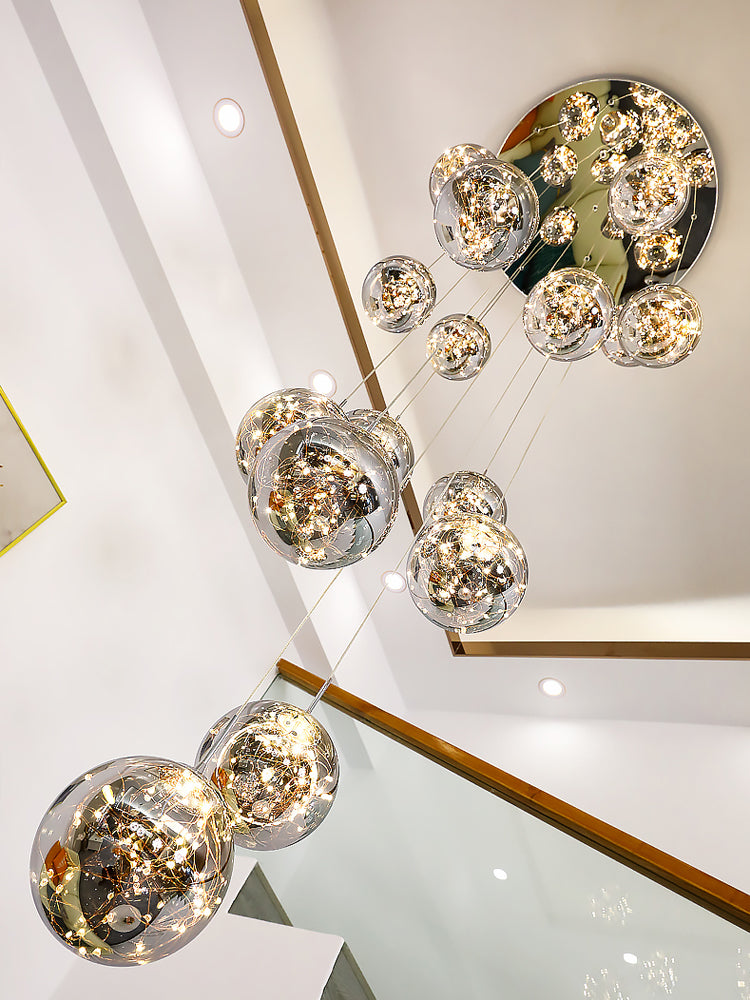 Mirror Glass Ball Pendant Lighting