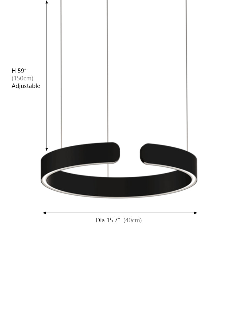 Mito Sospeso Ring Shape Pendant Light