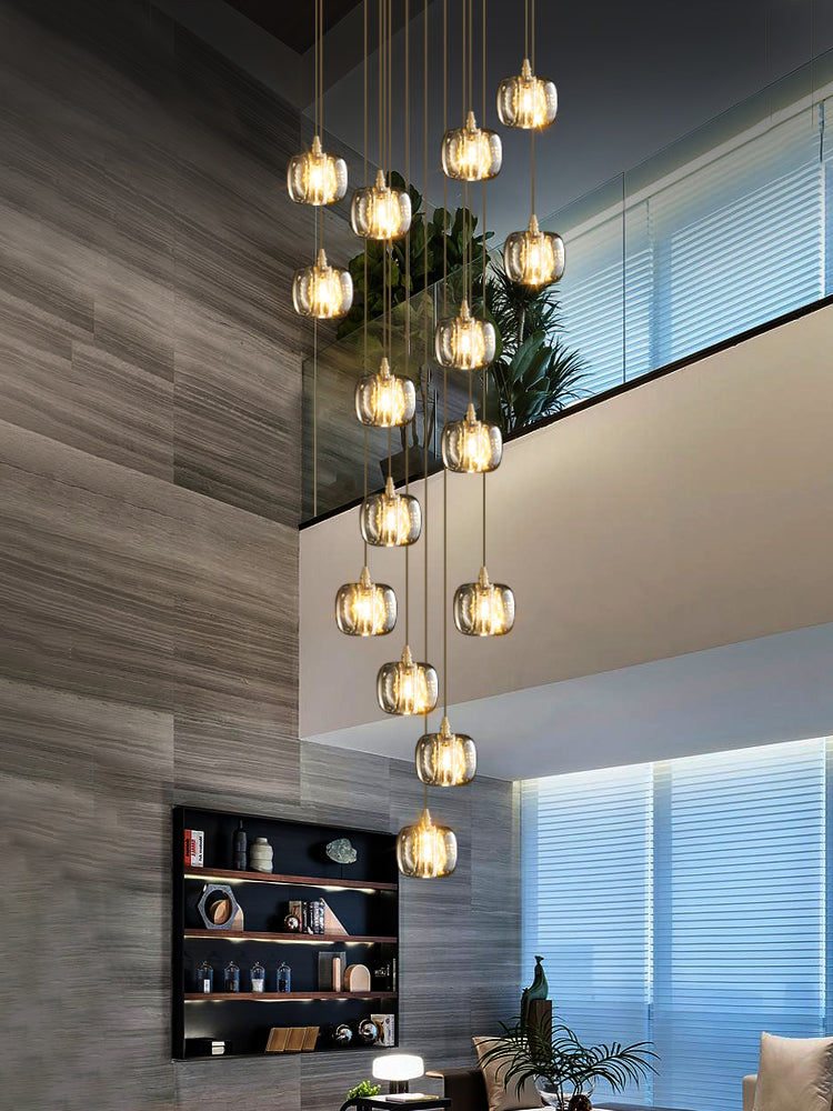 Melting Cube Pendant Light fixture