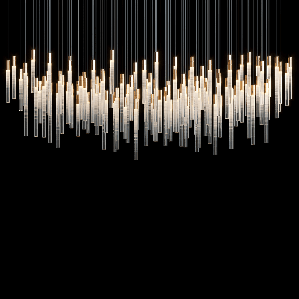 Cylindrical Crystal Chandelier