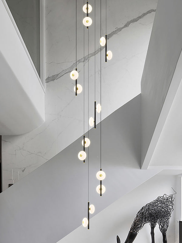 Oval UFO Staircase Pendant Lighting