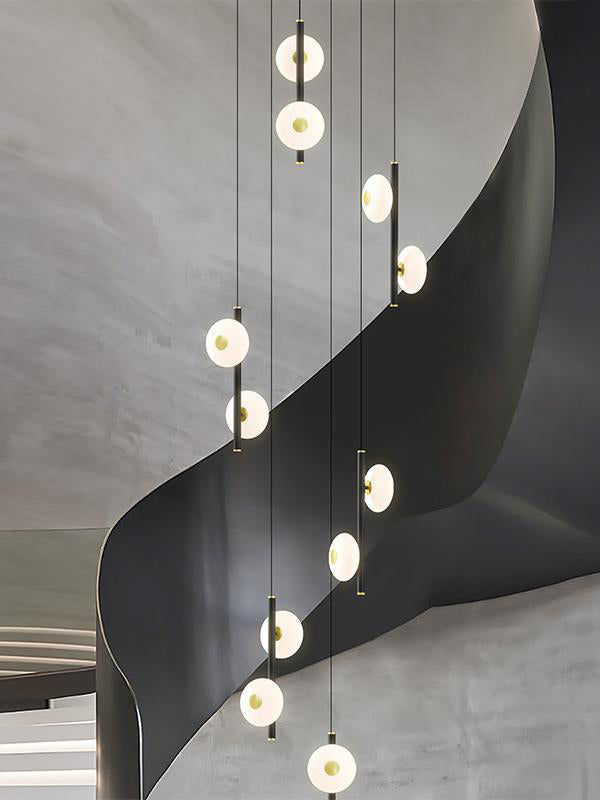 Oval UFO Staircase Pendant Lighting