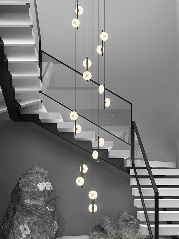 Oval UFO Staircase Pendant Lighting