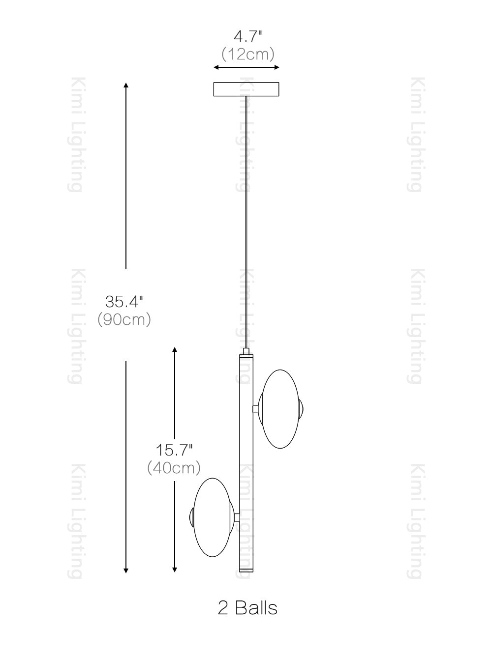 Oval UFO Staircase Pendant Lighting