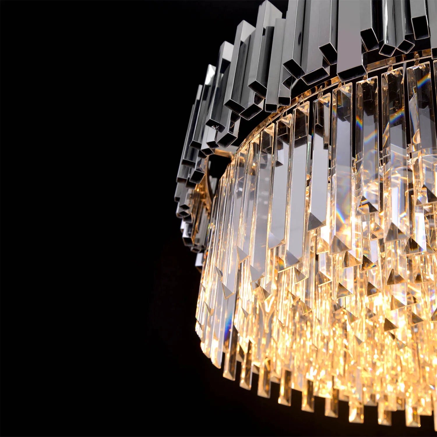 Gio Collection Round Crystal Chandelier