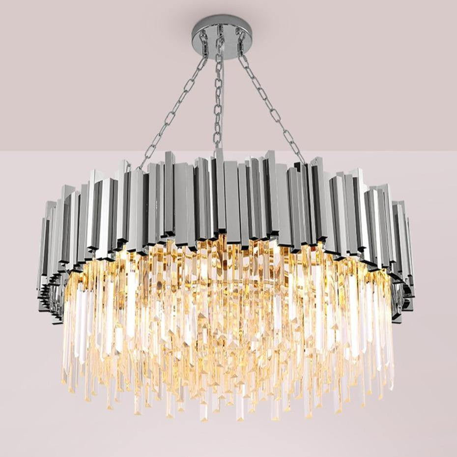 Gio Collection Round Crystal Chandelier