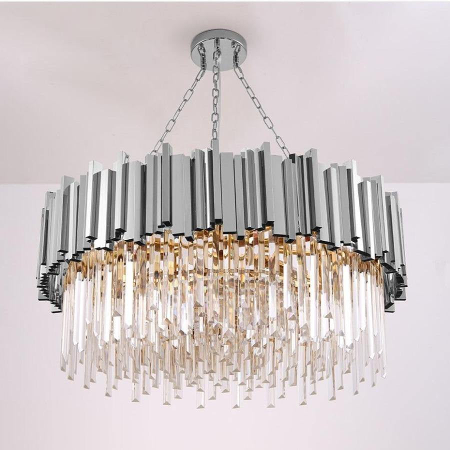 Gio Collection Round Crystal Chandelier