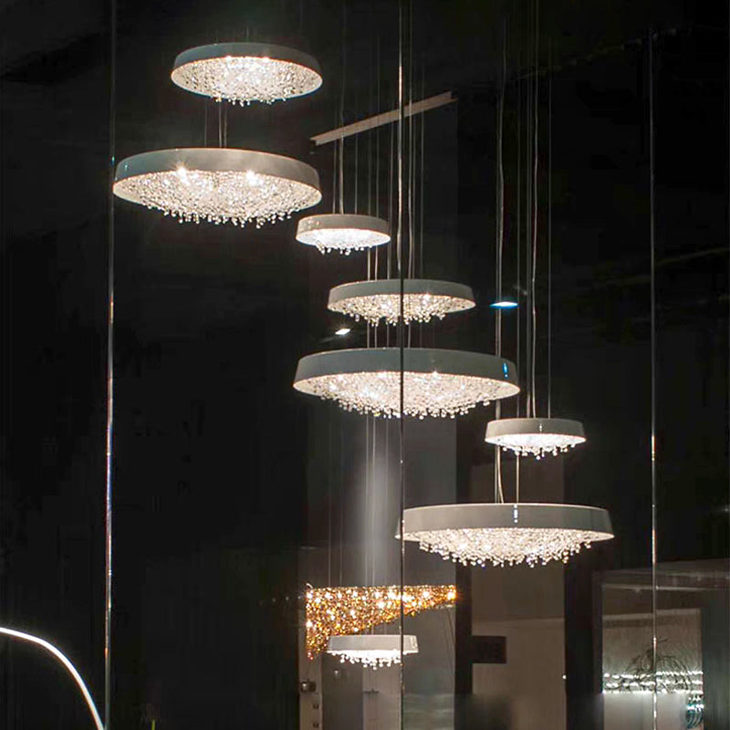 Round Crystal Chandelier Lighting