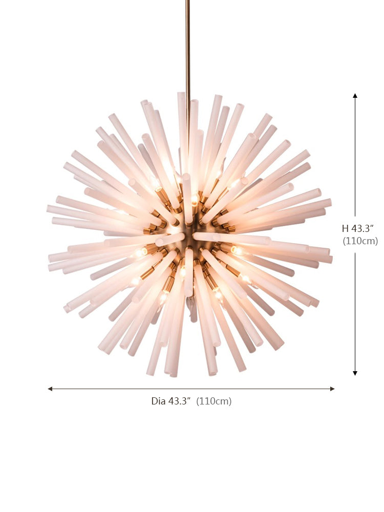 Satellite Glass Tube Chandelier