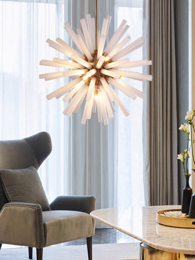 Satellite Glass Tube Chandelier