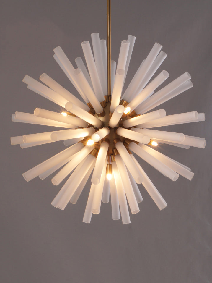 Satellite Glass Tube Chandelier