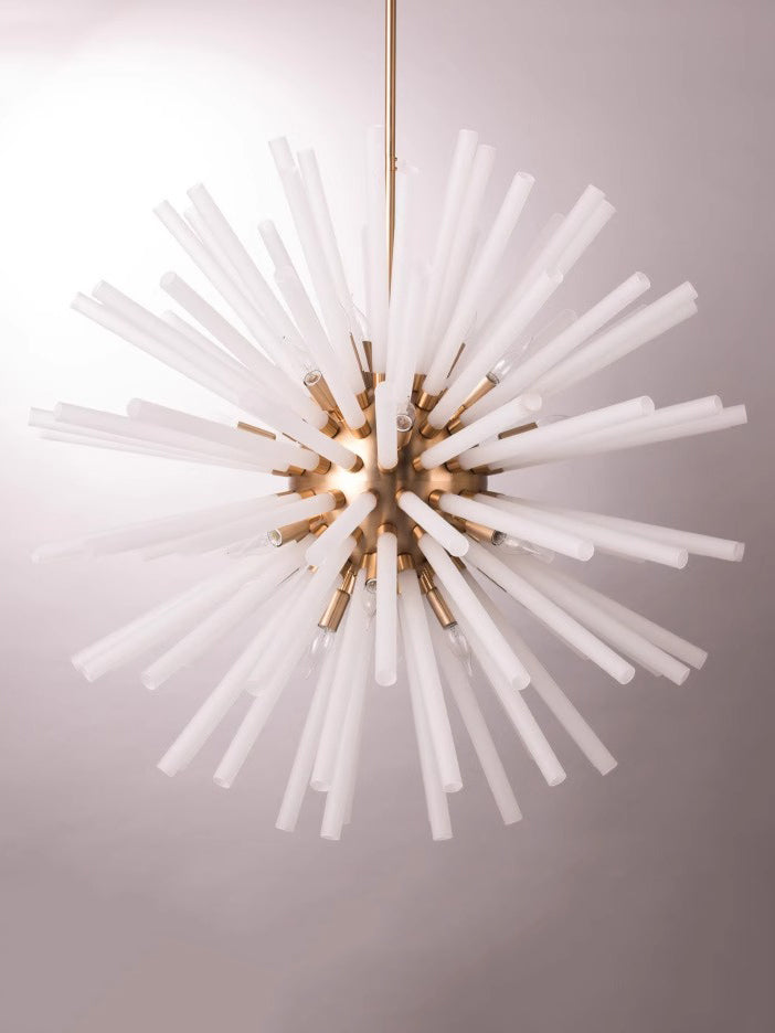 Satellite Glass Tube Chandelier