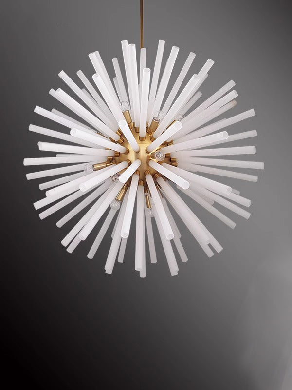 Satellite Glass Tube Chandelier