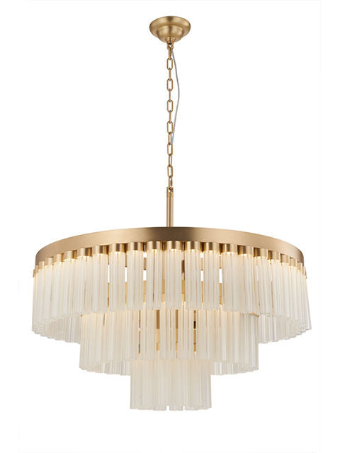 Satin Brass Chandelier