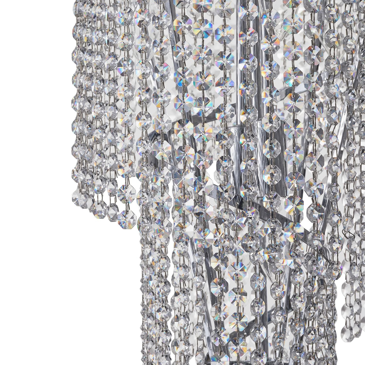 Spiral Large Crystal Chandelier