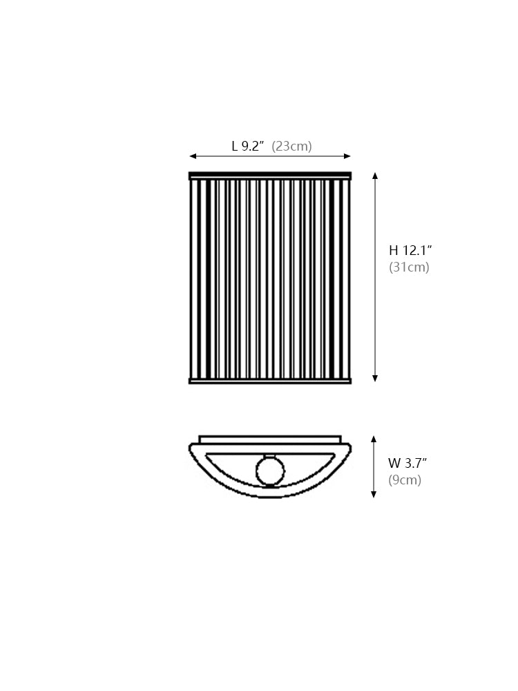 Stilio Glass Wall Sconce