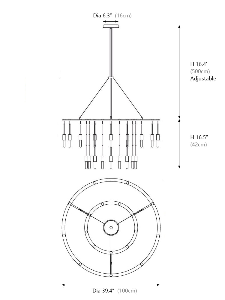 Vaghe Stelle Brass Pendant Lamp